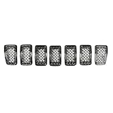 Design élégant et durable Kit de grille de radiateur avant supérieure Cherokee 2019, 2020, 2021, 100 belles lattes durables, tendance, agressives, plus larges, look élégant, ajustement parfait, remplacement facile, aucune