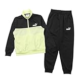 [プーマ] 立ち襟 袖・裾フライス ポリ カラーブロック スーツ B 694283 ボーイズ アップル スプリッツ(38)