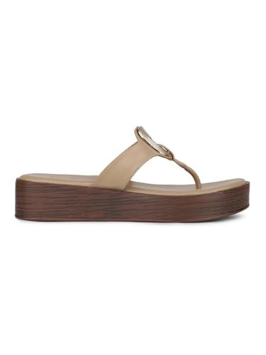 Image of Inc.5 Womens Tan Casual Solid Round Toe Sandals