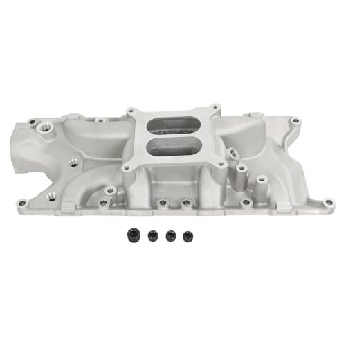 DICMIC 7121 Engine Dual Plane Intake Manifold Compatible with 1962-2001 Ford Small Block SBF 260 289 302 V8 Engine Replace8124, 71213