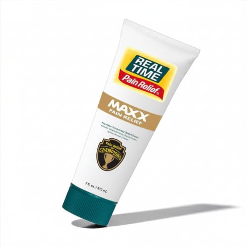 Image of Real Time Pain Relief MAXX 7oz Tube | 18 Natural Ingredients: Arnica, Menthol & Peppermint | Maximum Strength Muscle Pain Relief Lotion for Arthritis, Hands, Ankles, Back, Shoulders, Knees & Joints