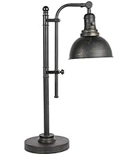 VONLUCE Rustic Desk Lamp Black Adjustable, Industrial Style Metal