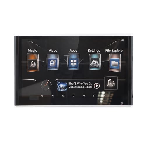 ASVEGE 11.6 Android 12 Touchscreen Auto TV Kopfstützen Monitor für Rücksitz mit Umgebungslicht, Unterstützung 4K Video/WiFi/Bluetooth/Airplay/HDMI Input/USB/SD Card/Mirror Link, 4+64G