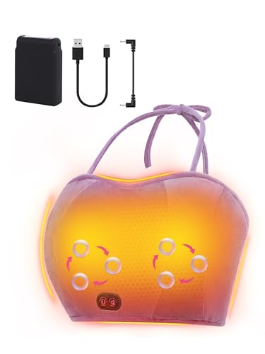 Image of Portable Heating Pad for Breast, Warming Lactation Massager, Increase Milk Flow, 10000mAh, 3 Vibration Modes and 3 Heating Settings, Heated Bra, Machine Washable