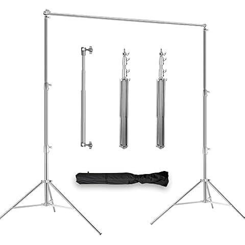 Stainless Steel Backdrop Stand 9.5ftx10ft Photo Stand for Backdrop Video Adjustable Background Support Stands for Portrait & Studio Photography, Photoshoot, Parties, Baby Shower, Birthday, Wedding Cover