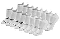 Saucony Women's Performance Heel Tab Athletic (8 & 16 Pairs) Running Socks, Basic White (16 Pairs), Large US