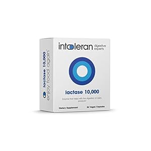 Intoleran Lactase 10,000 for Lactose Intolerance, Lactase Enzyme Helping with The Digestion of Dairy Products – 36 Vegan…