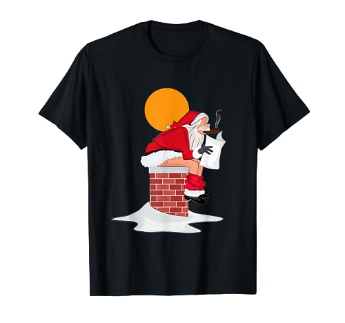 Funny Retro Christmas Bad Santa Xmas Camiseta