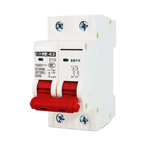 Disjoncteur DC 1000V 500V 63A coupure bipolaire haute performance pour coffret