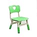 Produktbild LIANGJUN Tisch Stuhl for Kinder Kind Rückenlehne Kleine Bank Kindergarten Kunststoff Stabil Licht Tragbar - Kindermöbel, 6 Farben (Color : Green, Size : 37.5X33X58CM)