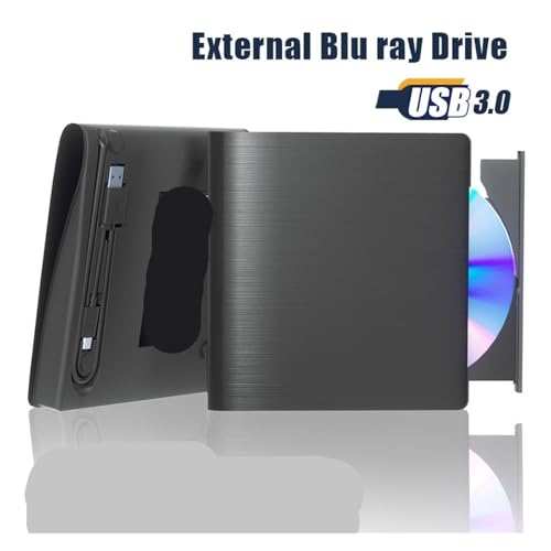 Unidad Externa de BLU-Ray, Unidades ópticas for portátiles, Reproductores de CD y grabadoras de Escritorio compatibles. Rápido y Conveniente(Bianco) - imagen 2