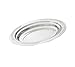 Vollrath Miramar Decorative Foodpan, oval, 6.4 quart (5.1L), 4" deep, 18-8 stainless, 1.5mm thickness, "rings" embossing on rim, mirror finish, dishwasher safe, for both hot & cold applications, 19-1/16" x 11-7/8" x 4", NSF, imported, 8231320