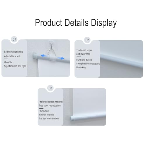 Pantalla manual proyector 60" 16:9 blanca miniatura 3