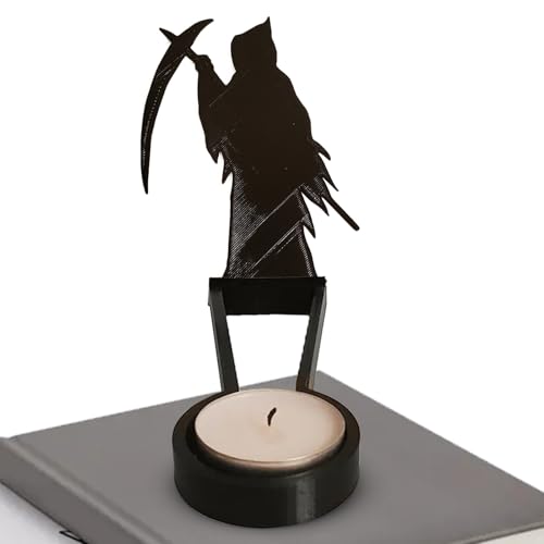 Candelero Gótico - Lanzador de Sombras para Velas Decorativas,Proyector de Sombras para Velas de Té Vintage de Halloween para Hogar, Fiesta, Jardín, Dormitorio, Comedor, Escritorio