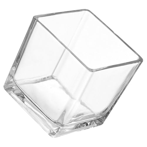 Vase en verre cube pour fleurs fraîches résolvant le manque d'espace - 2