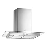 4 lámparas LED Teka  Campana de isla de 90 cm con ala de cristal y motor ECOPOWER  DG3 985 ISLAND  Acero Inoxidable  100 x 90 x 60 cm