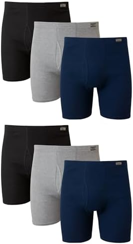Hanes Men's Tagless ComfortSoft Waistband Boxer Briefs, Multipack, L