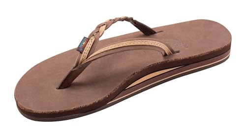 Image of Rainbow Sandals Women's Double Layer Flirty Braidy Premier Leather w /Single Braided Strap