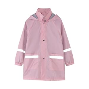 Generisch Kinder Regenjacke Rosa mit Kapuze