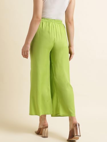Image of Fabclub Women's Heavy Rayon Solid Plain Palazzo