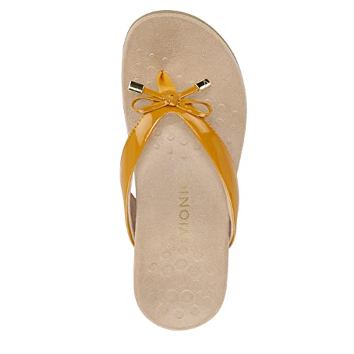 Image of Vionic Women's Rest Bella Toe Post Sandal- Supportive Ladies Orthotic Sandals that include Three Zone Comfort with Arch Support- Flip Flop for Ladies, Medium and Wide Width Size 5-12