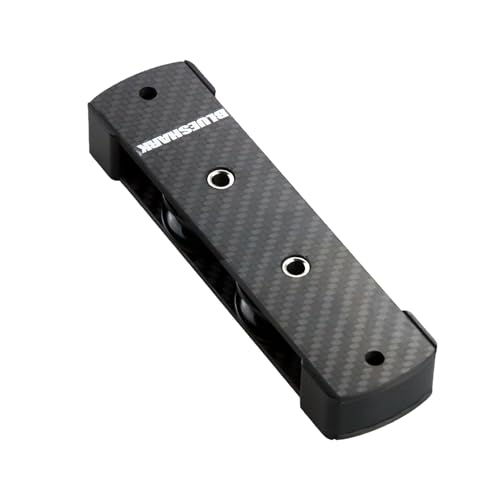 BLUESHARK 4402 2-Sheave Sailing Deck Organizer - Carbon Fiber Plate, 1980 lbs Working Load, 3/8