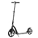HOMCOM Trottinette Pliable et réglable en Hauteur pour Adolescents et Adultes à partir de 14 Ans - Noir