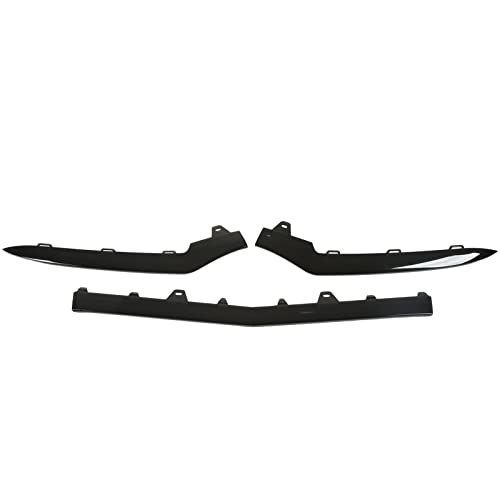 Mise à niveau de style sportif avec garniture inférieure de pare-chocs avant noir brillant