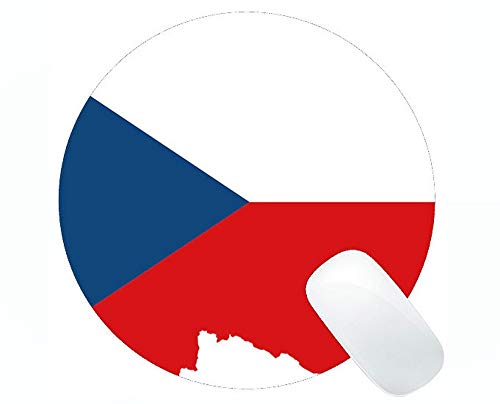 Tapis de souris rond antidérapant en caoutchouc République tchèque US0424