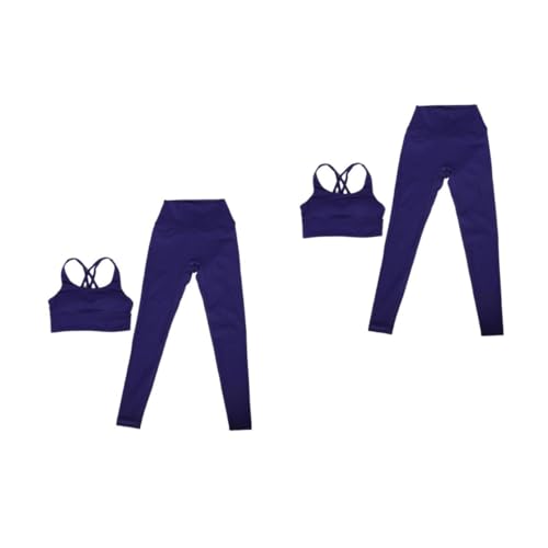 Holibanna 2 Juegos pantalones de yoga para levantar glúteos ropa de rol bisagras sin marco Conjunto de yoga Conjunto deportivo sujetadores de yoga para mujeres trajes de yoga para mujeres