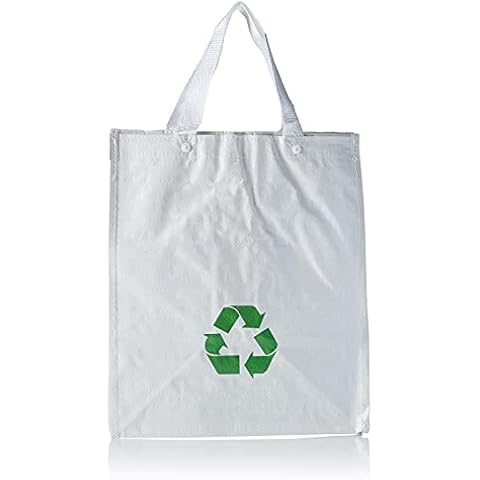 Productos Del Hogar Basura/Cubos, Separables, con Asas, Gran Capacidad, Pack 3 Bolsas de Reciclaje Blancas Cover