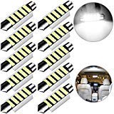 Gkromzo 10 X 42mm Festoon LED Light Bulbs Error Free LED Interior Lights Map Dome Lights Bulbs 211-2 578 569-Pure White