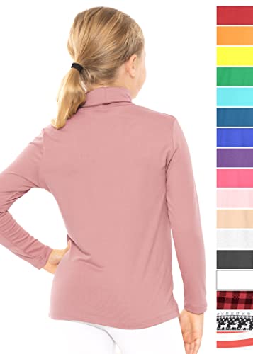 Image of STRETCH IS COMFORT Girl's Oh So Soft Long Sleeve Turtleneck | Youth Size 2-16