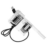Artibetter Leiser Aquariumfilterkasten aus Abs mit 250l/h Durchfluss Kleiner USB Wasserfallfilter für Aufzuchtbecken und Aquarien Zubehör