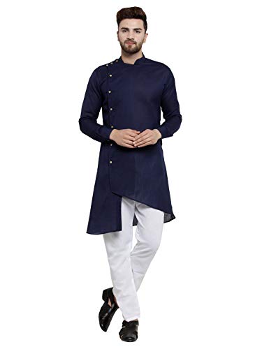 Elina fashion Men's Indian Cotton Kurta Pajama || Designer Kurta Payjama Wedding Ethnic Diwali Puja Set