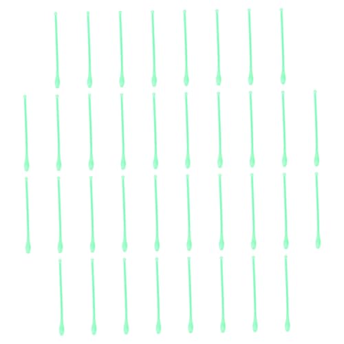 HOMOCONO 100 Pcs Mixing Spoon Reagent Spoon Micro Lab Scoop Laboratory Mixing Scoops Sampling Spoon Home Use Spoons Lab Use Spoons Mixing Spatula Mini Spoon Laboratory Accessories Green