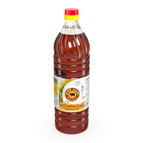 Image of Elephant Brand Hathi Marka Kacchi Ghani Mustard Oil - 1 Litre Bottle