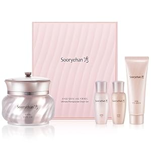 Sooryehan Ultimate Pomegranate (Cream Set, 4.4fl oz) – Skin Elasticity, Blemish and Skin Tone Improvement, Collagen, Elastin & Vitamin C | Korean Skincare