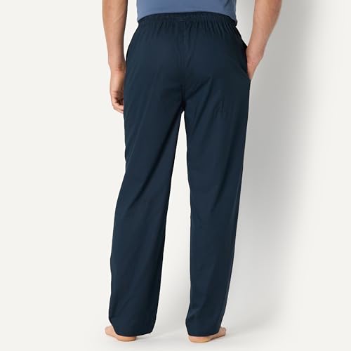 Amazon Essentials Men's Straight-Fit Woven Pyjama Bottoms with Pockets