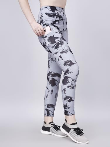 Image of Poojaran Workout Tight /Pants /Legging with Side Pocket, Stretchy Tights and a high Waist for Women and Girls' use in The Gym,Yoga,Running,Cycling