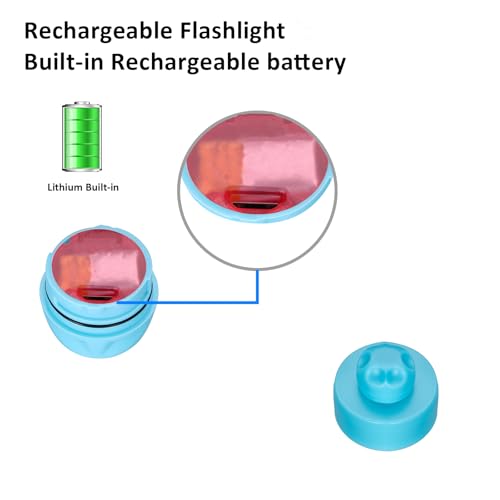 image for RAHAN Clip on Clog Headlights Lights for Shoes, 2pcs Flashlight Clog C