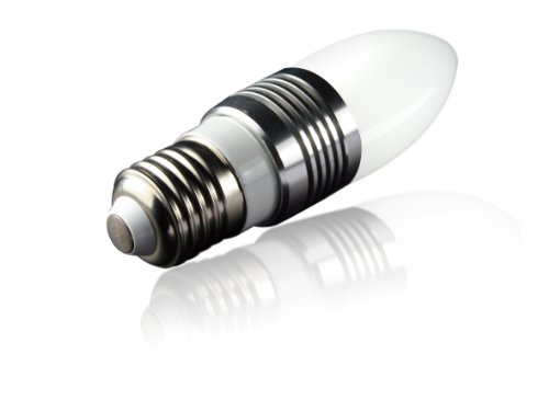 Preisvergleich Produktbild Technaxx LED Kerzenlampe / Candle Light 4 Blunt E27 3x1W, warmweiß (milchglas)