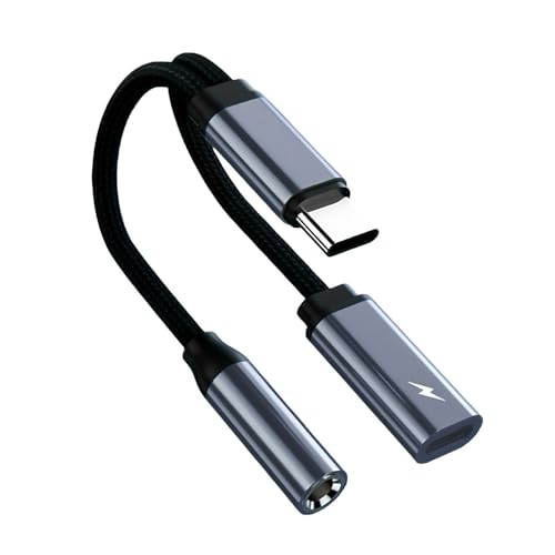 Type-C �C���z�� �ϊ��A�_�v�^ 2in1 3.5mm �I�[�f�B�I �ϊ��P�[�u�� AUX 3�� 4�� PD60W �}���[�d AUDIO 3.5�ӃX�e���I�~�j �ʘb ���ʒ��� �X�}�z/�X�s�[�J�[/�e���r/Android/iPhone/�w�b�h�Z�b�g�Ȃǂɑ�