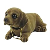✉Améliorateur d'humeur : en ajoutant notre figurine au design créatif au tableau de bord de votre voiture, vous apporterez une ambiance détendue et heureuse à vos voyages. Sa conception à tête tremblante donne au chiot des qualités plus vives, atténuant de manière intéressante la fatigue de conduite sur les longues distances et insufflant à votre voiture une touche créative mignonne et amusante.