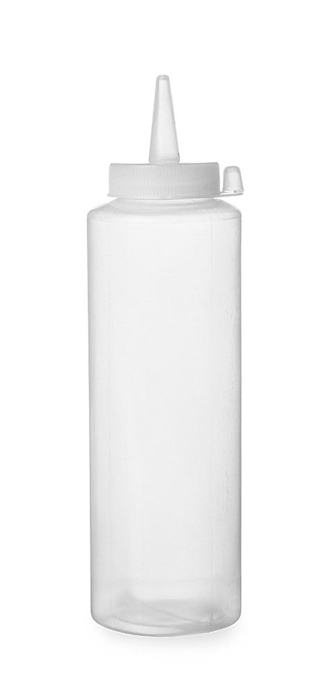 Hendi Bottiglia Dosatrice Di Salse E Condimento, Riutilizzabile, Biberon Dosatore Da Spremere, Flacone Squeeze, Ketchup, Mustard, Olio D'oliva, Mousse, 0,7L, ø70X(H)240Mm, Trasparente, Pe, Pp-image