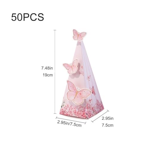 Boîte-cadeau de friandises papillon pour invités d'anniversaire