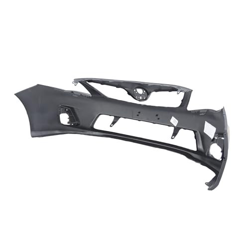 Image of Compatible with Toyota Corolla 2011-2013 Front Bumper Cover | Primed, With Fog Light Holes, Without Parking Sensor Holes, Sedan, Ready to Paint, OEM 5211903901, TO1000372