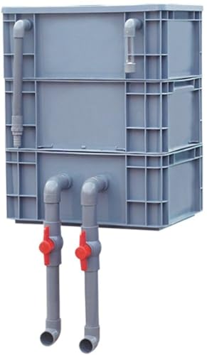 【Woxiro】 水槽フィルター 滴流式フィルターボックス 上部フィルター 浄水フィルター 水循環システム 周装箱式 沼澤箱 多用途 使いやすい(L-40*30*50CM)