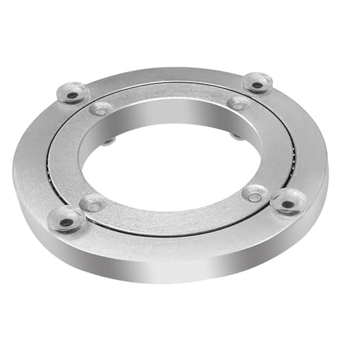 Dining Table Lazy Susan Base Bearing Aluminum Alloy Marble Solid Wood Round Table Glass Table Rotating Home Smooth Track(140mm(5.5inch))