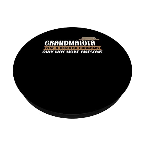 Grandmaloth like a Grandma only Grandma PopSockets Swappable PopGrip, Black - Image 2